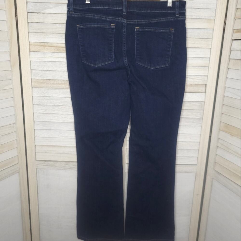LL Bean Favorite Fit Womens 16 MT Medium Tall Blue Jeans High Rise Long 36 Waist